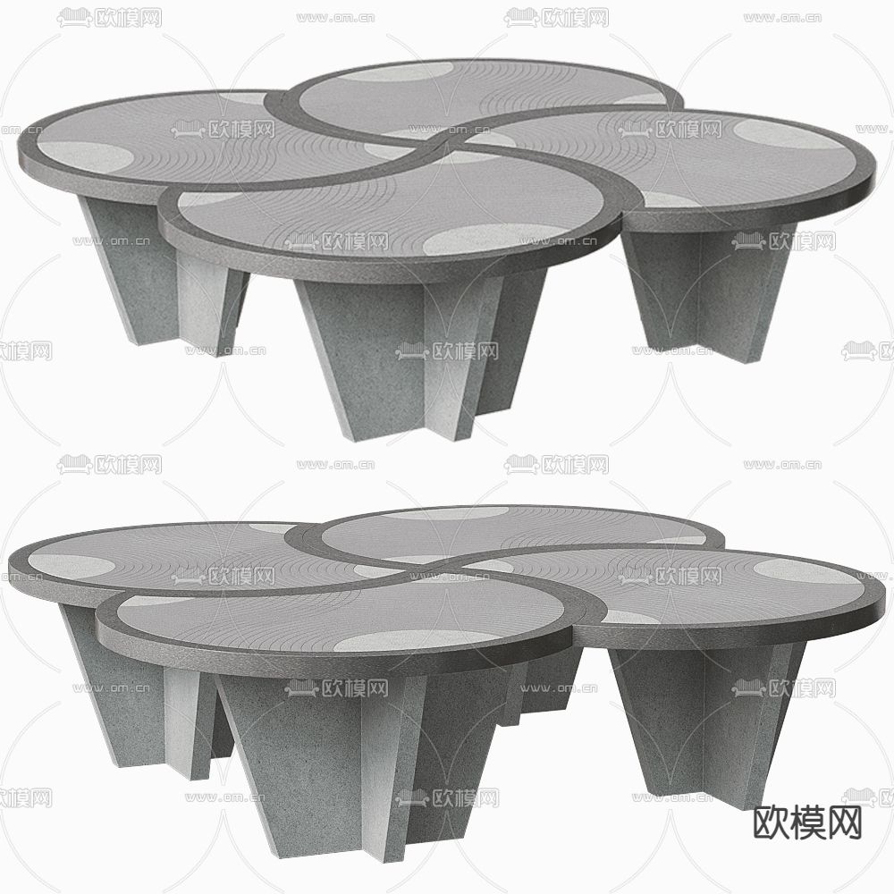 Kimono 茶几3d模型下载