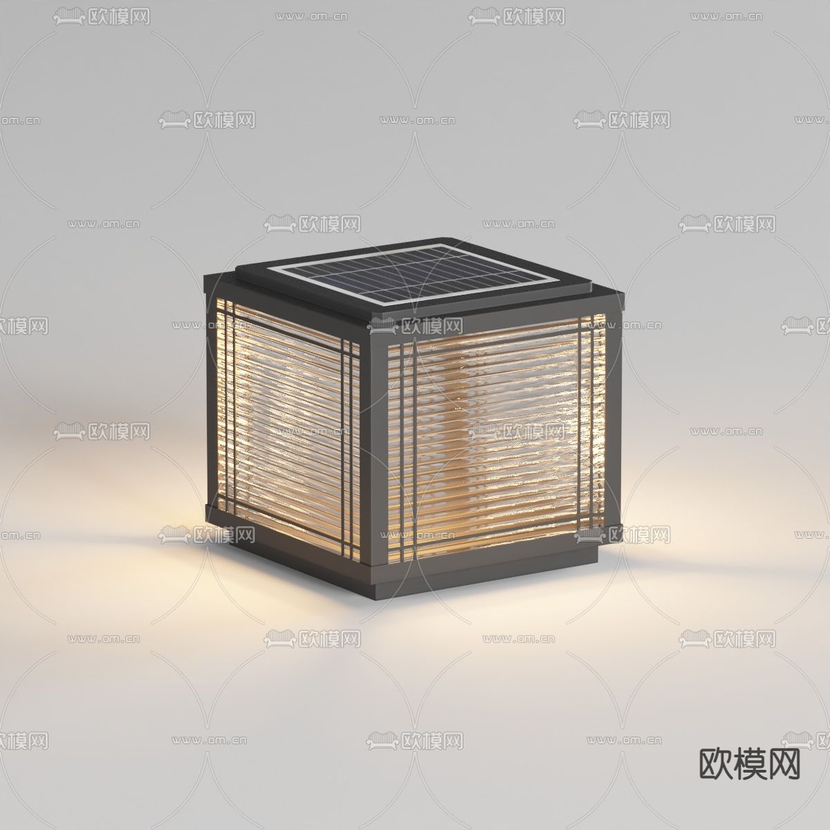 户外灯 太阳能灯 草坪灯 路灯3d模型下载（渲染图1）