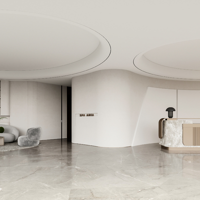  医疗美容店su模型 