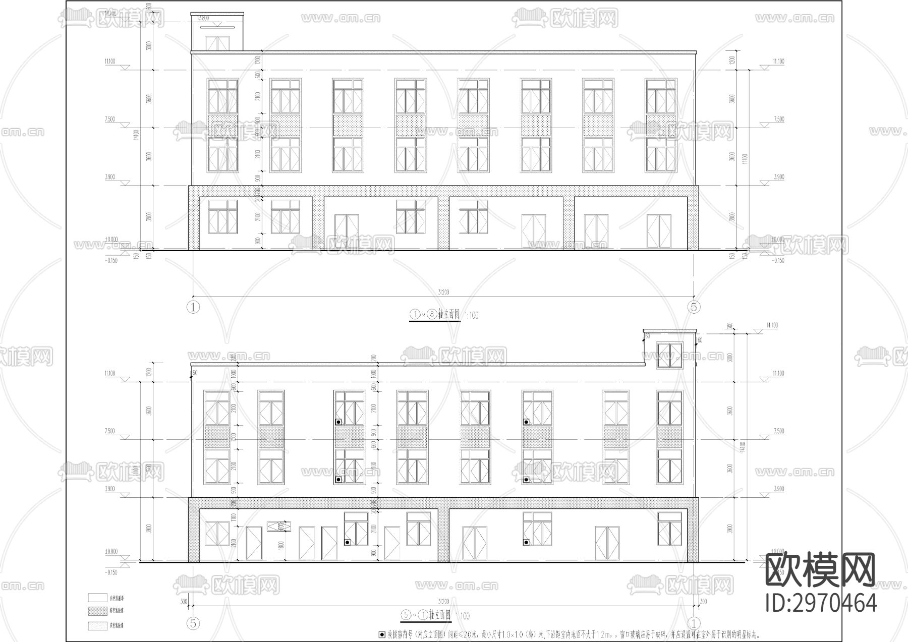 再生资源分拣中心项目cad施工图下载（渲染图4）