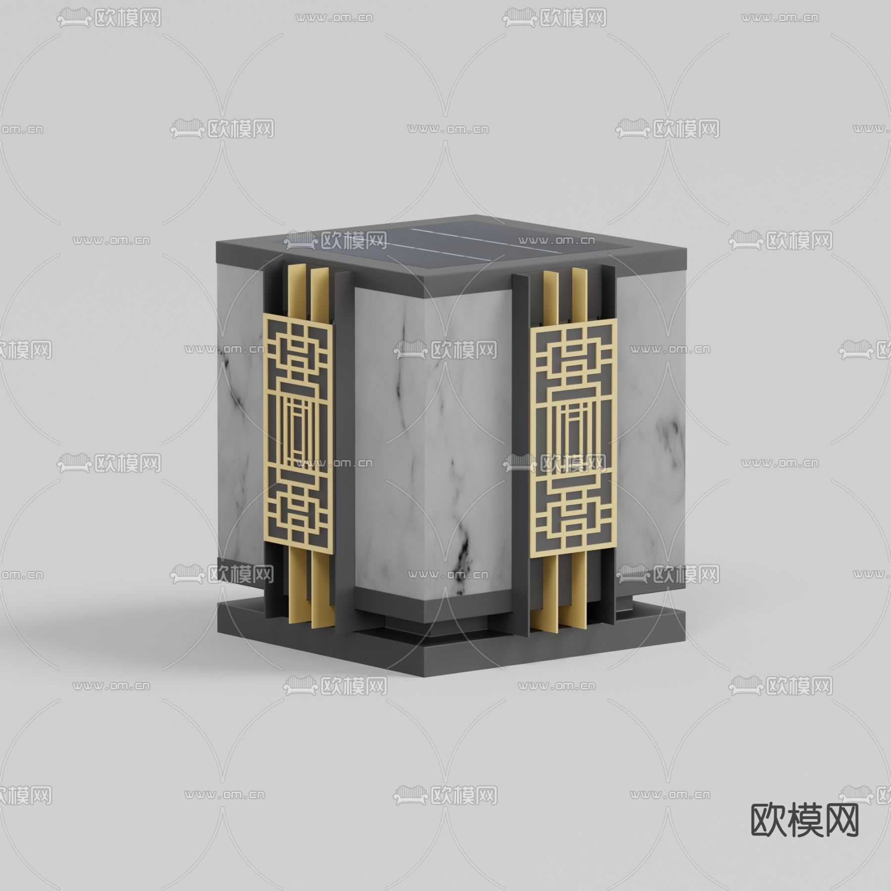 户外灯 草坪灯 路灯3d模型下载（渲染图2）