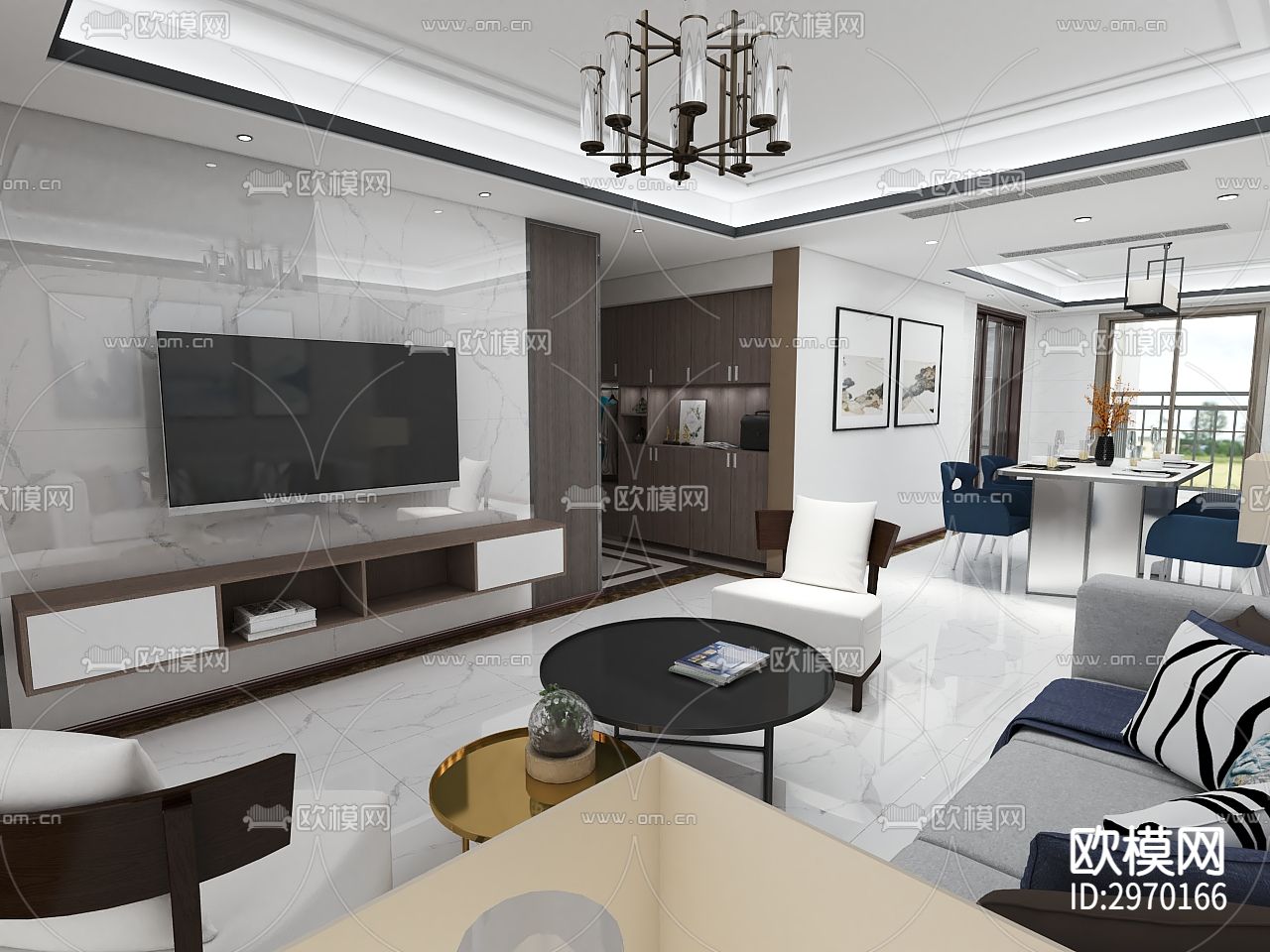 雅居乐3期cad施工图下载（渲染图1）