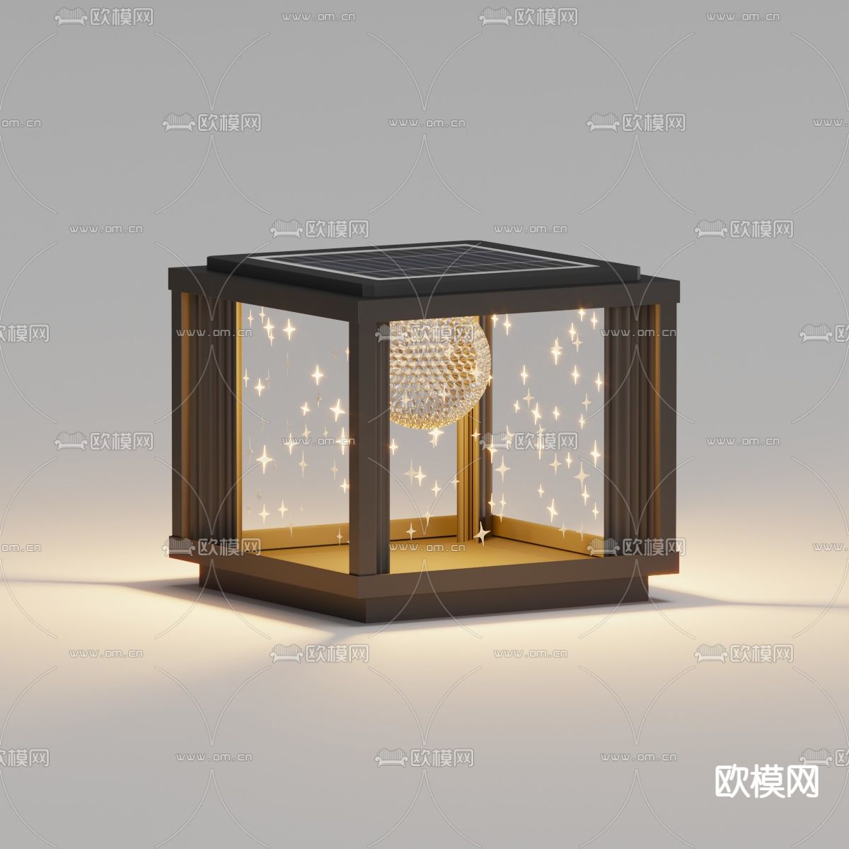 户外灯 草坪灯 路灯3d模型下载（渲染图1）