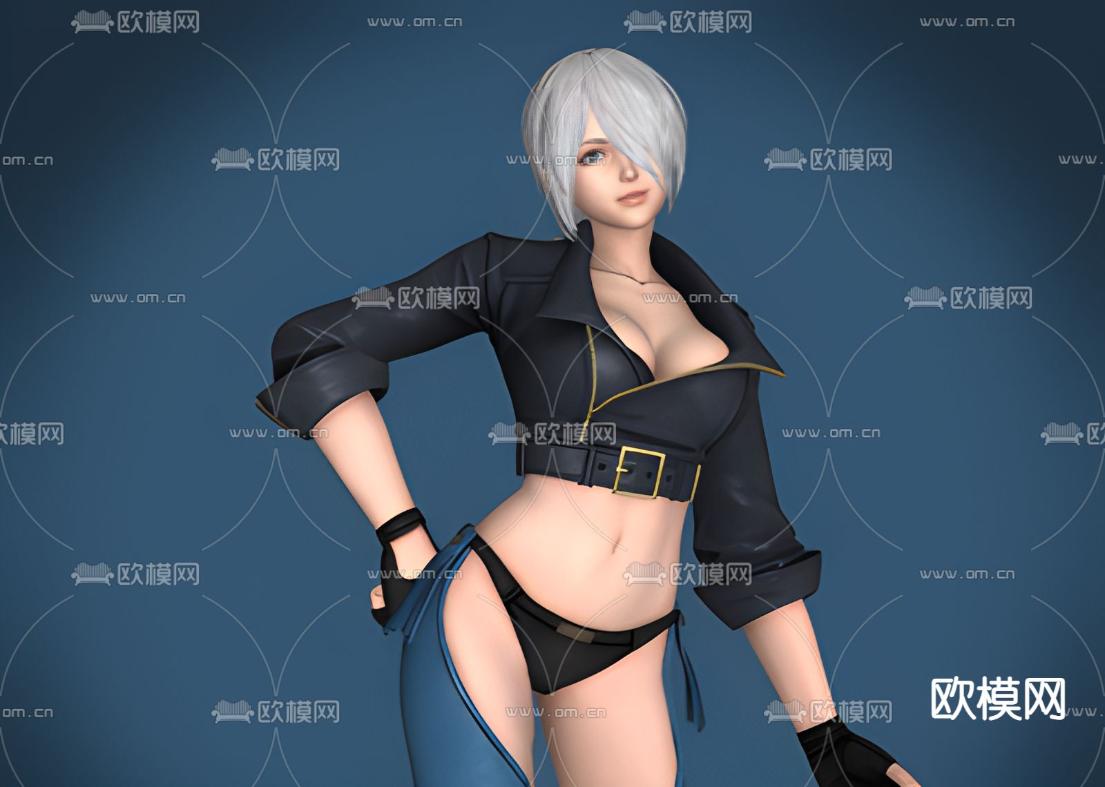 游戏人物 女人 女性3d模型下载