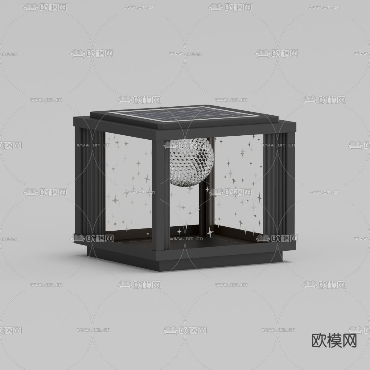 户外灯 草坪灯 路灯3d模型下载（渲染图2）