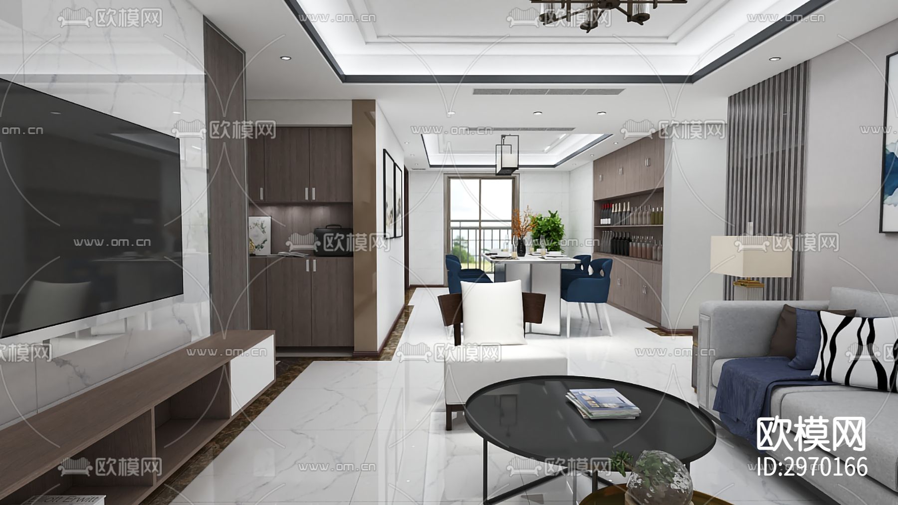 雅居乐3期cad施工图下载（渲染图3）