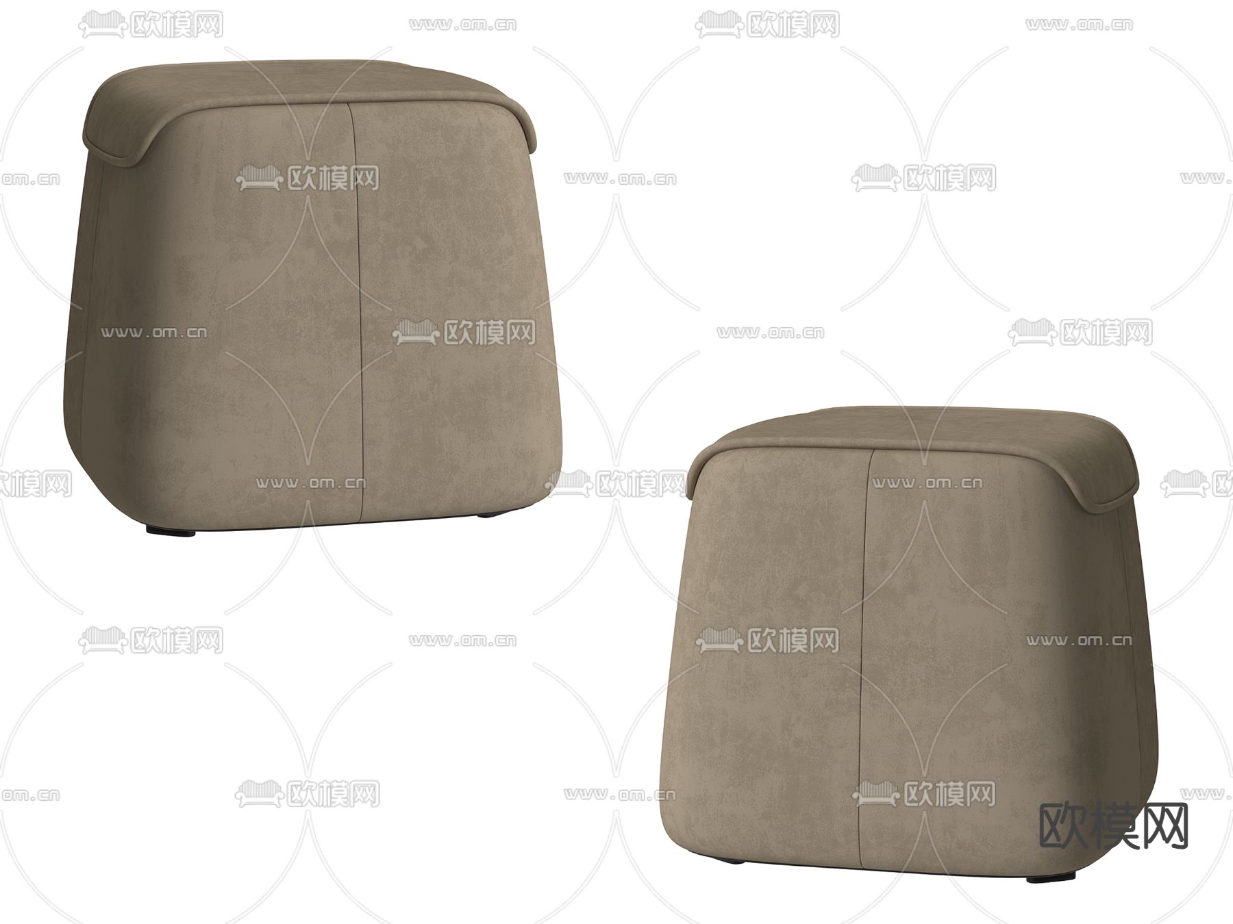 北欧凳子 沙发凳 矮凳3d模型下载