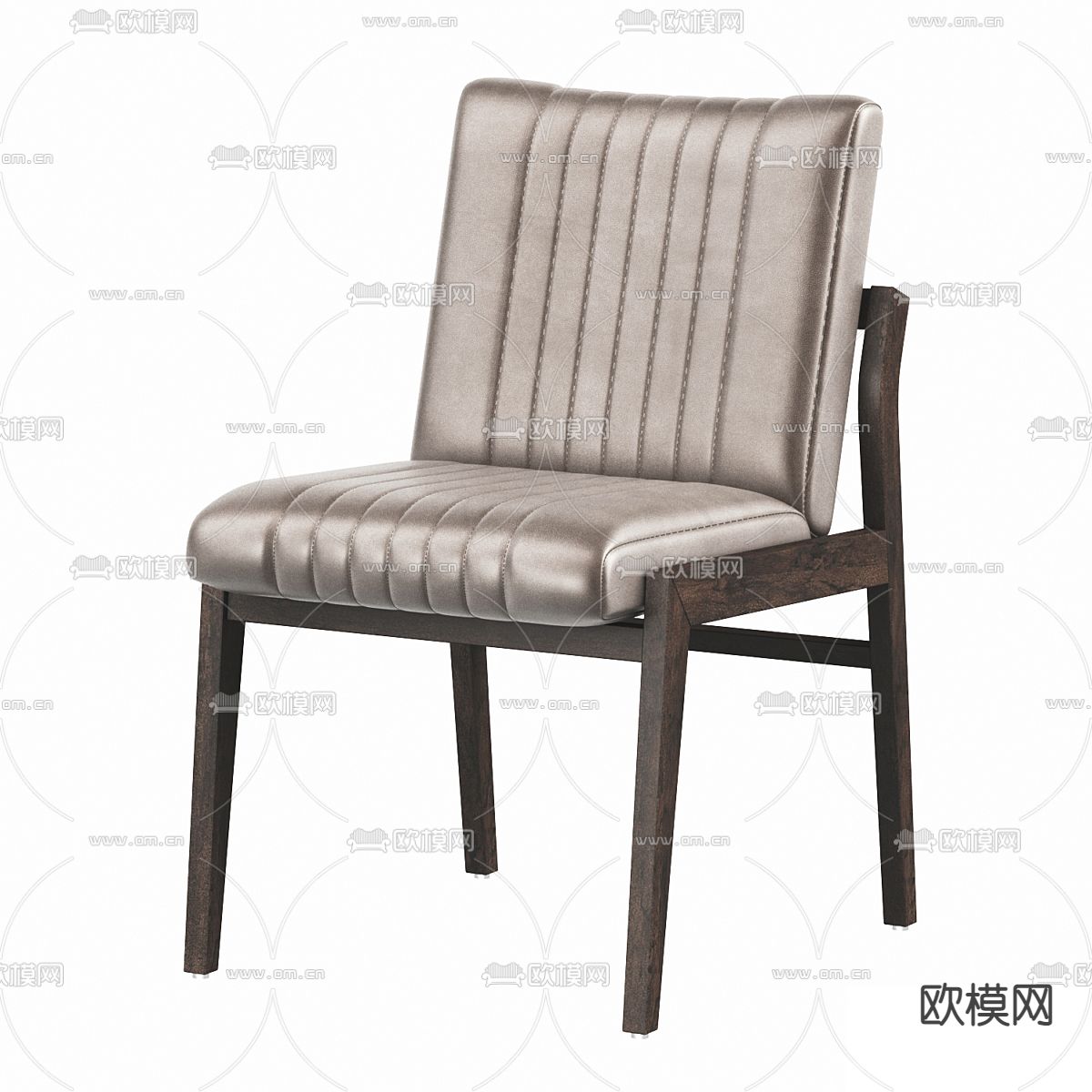 后现代餐桌椅 条形餐桌3d模型下载（渲染图3）