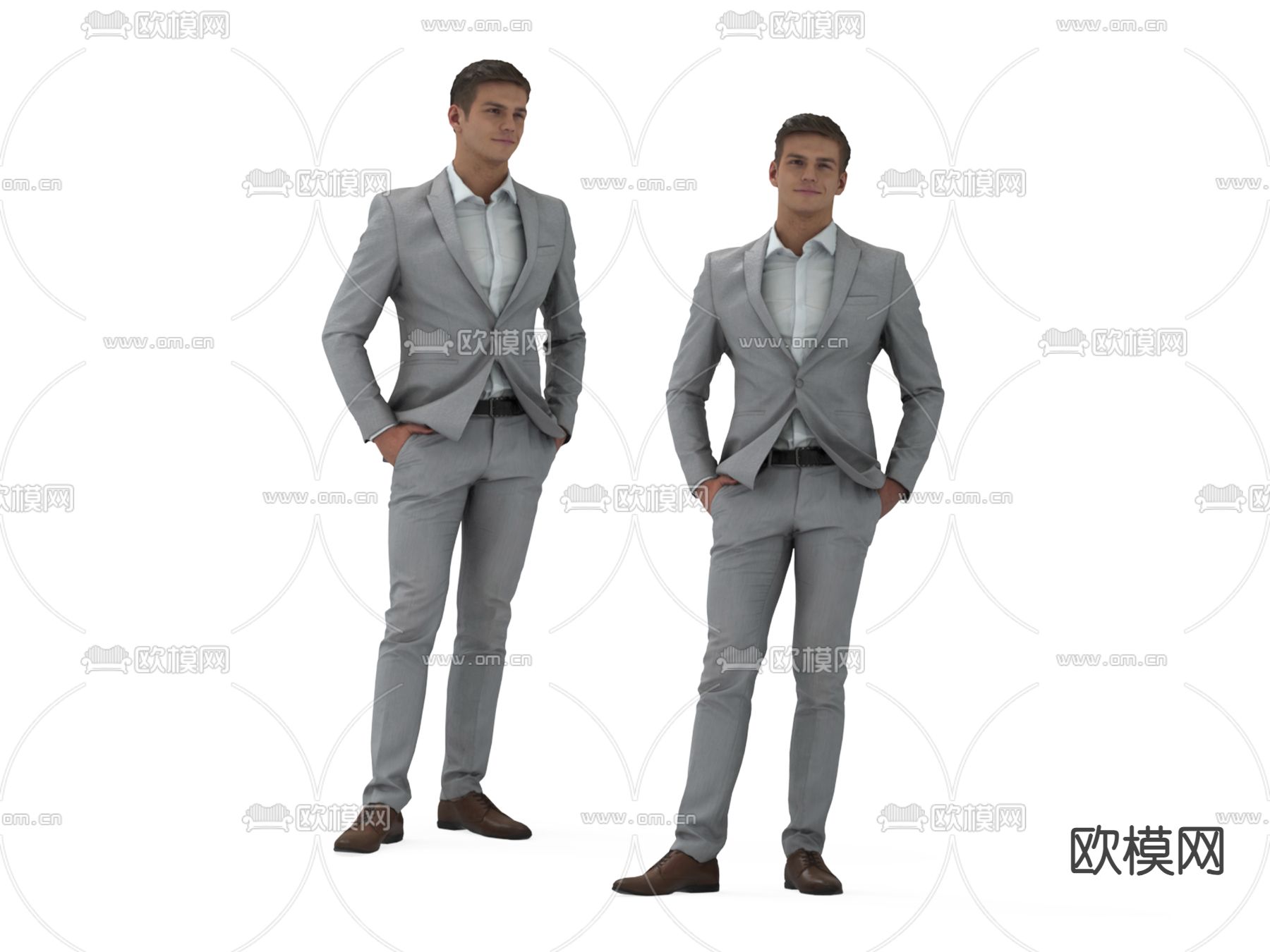 男人人物su模型下载（渲染图2）