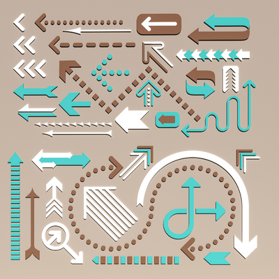  箭头指示图标su模型 