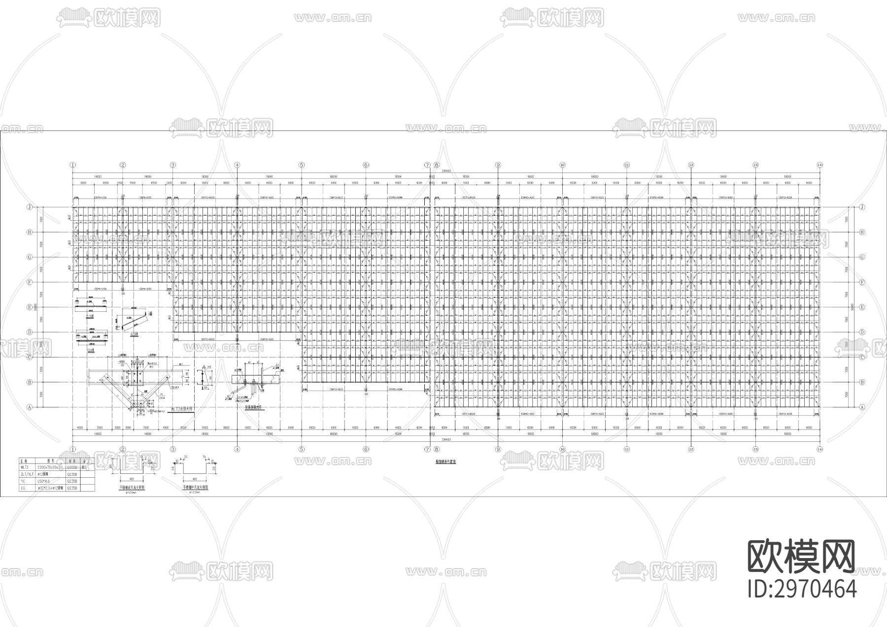再生资源分拣中心项目cad施工图下载（渲染图6）