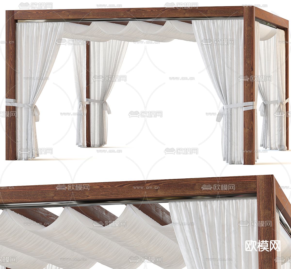 亭子 廊架 遮阳棚3d模型下载