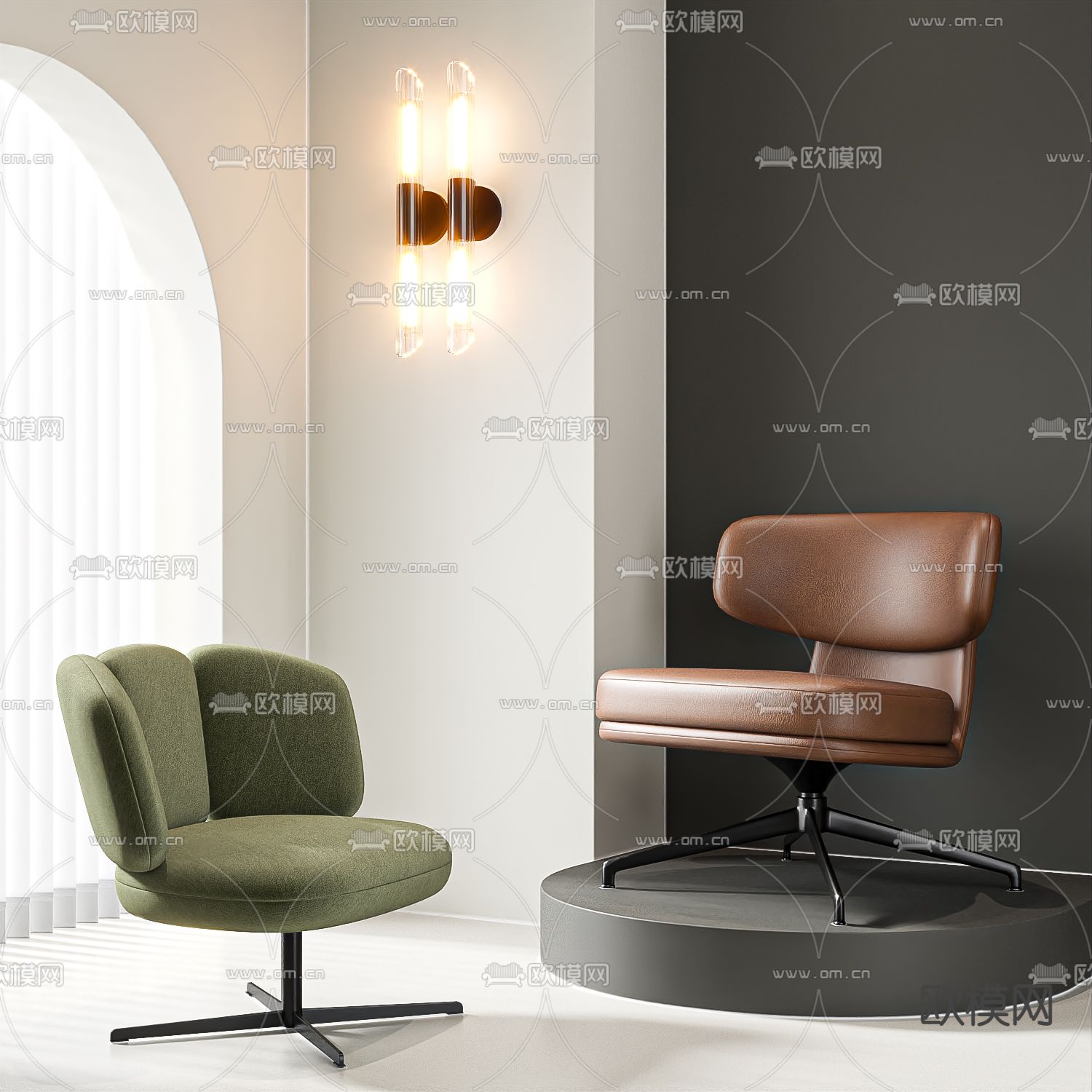 现代椅子 休闲椅3d模型下载