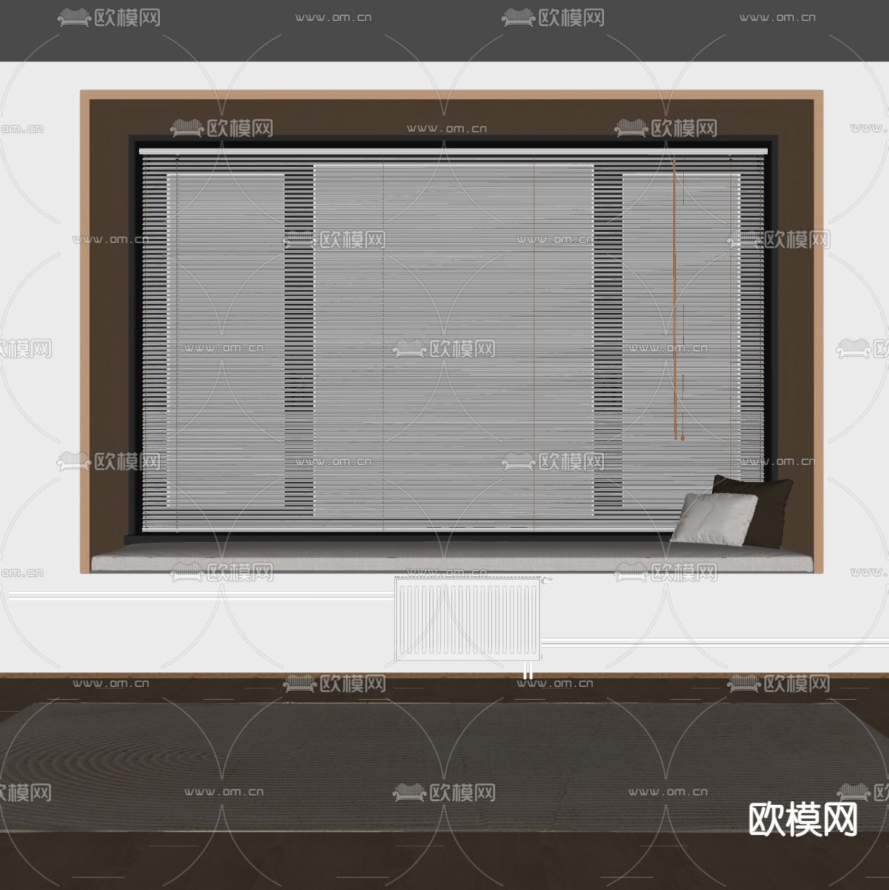 现代百叶帘 窗户su模型下载_ID15004584_sketchup模型下载-欧模网