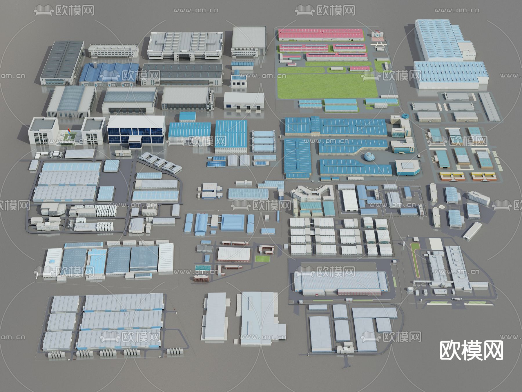 工业厂房su模型下载（渲染图2）