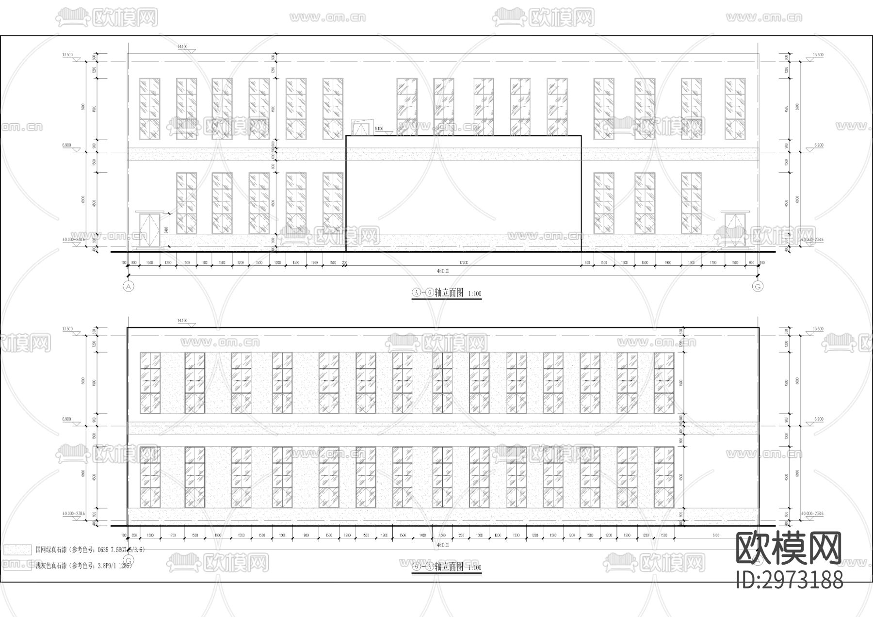 供电公司物资库房cad施工图下载（渲染图8）