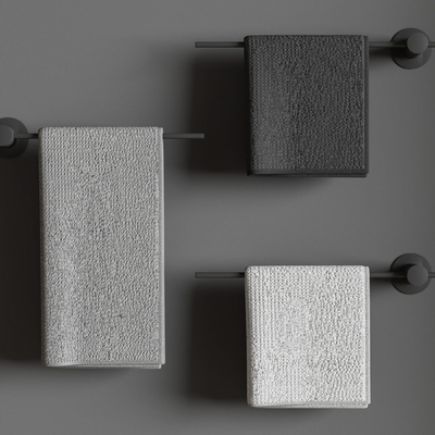  毛巾杆 毛巾su模型 