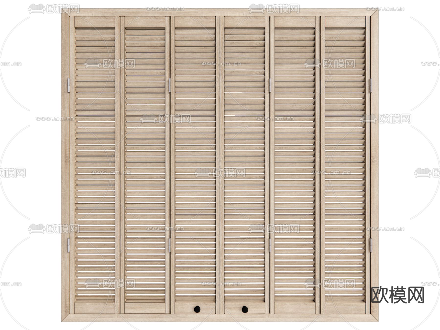 侘寂百叶窗 窗户su模型下载（渲染图2）
