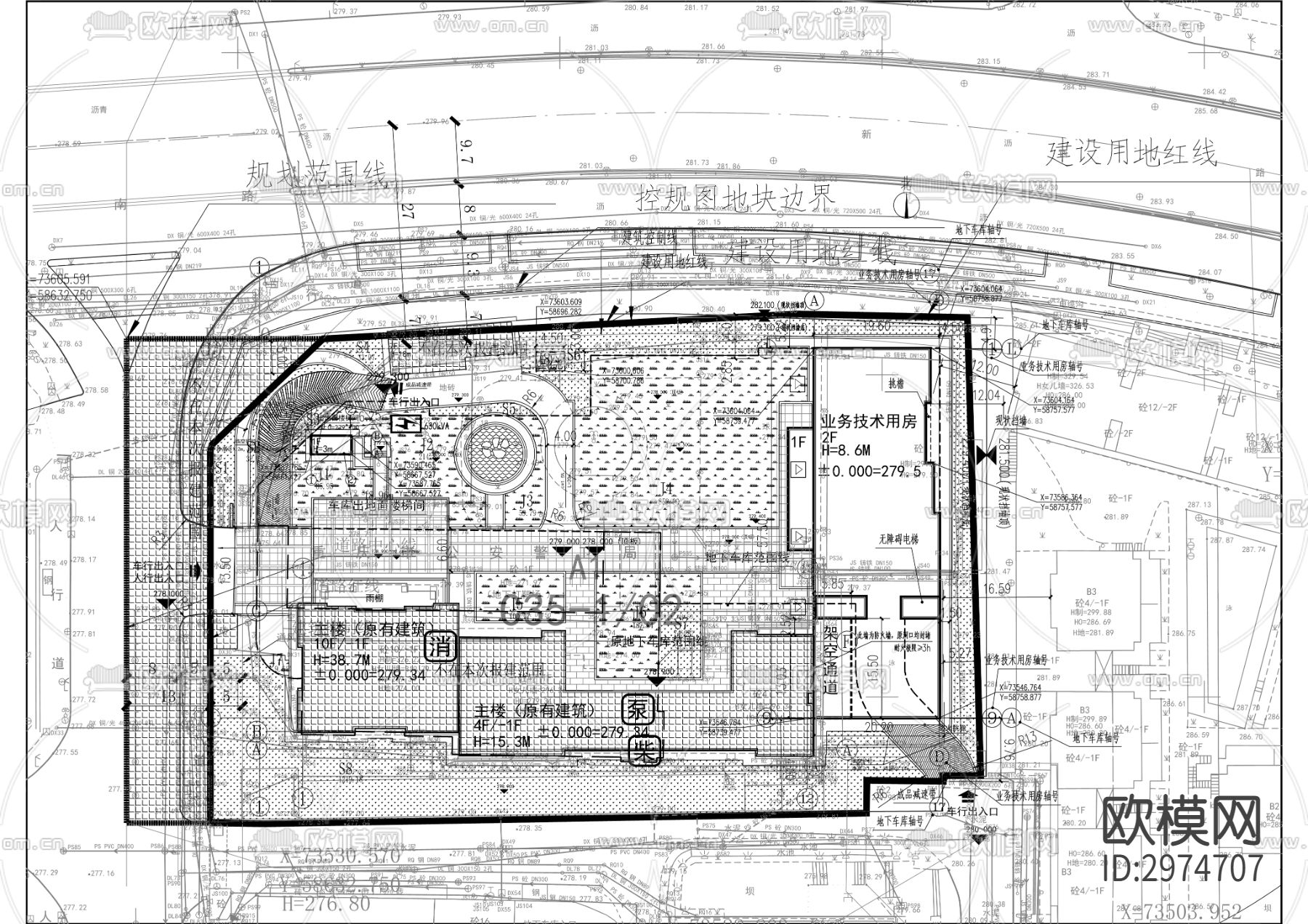 特勤局业务技术用房改扩建工程cad施工图下载（渲染图8）