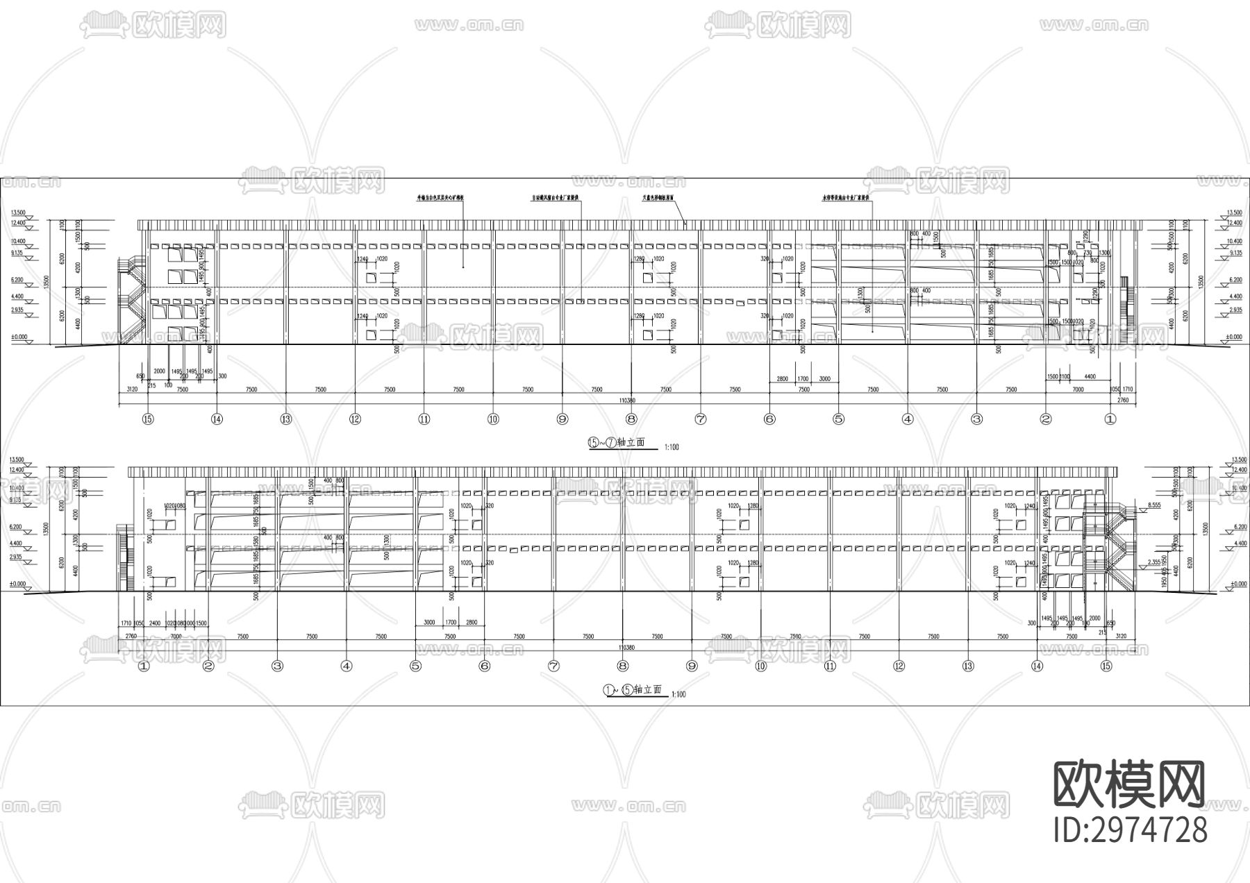 年产5亿枚鸡蛋产能项目（一期）厂房建设项目cad施工图下载（渲染图2）