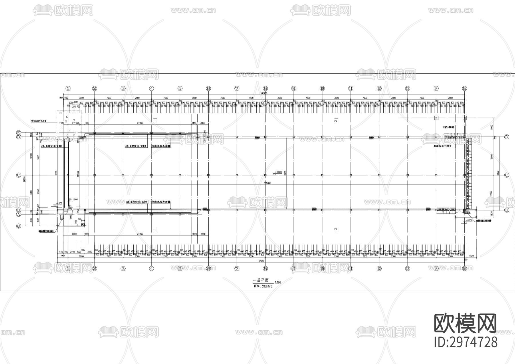 年产5亿枚鸡蛋产能项目（一期）厂房建设项目cad施工图下载（渲染图3）