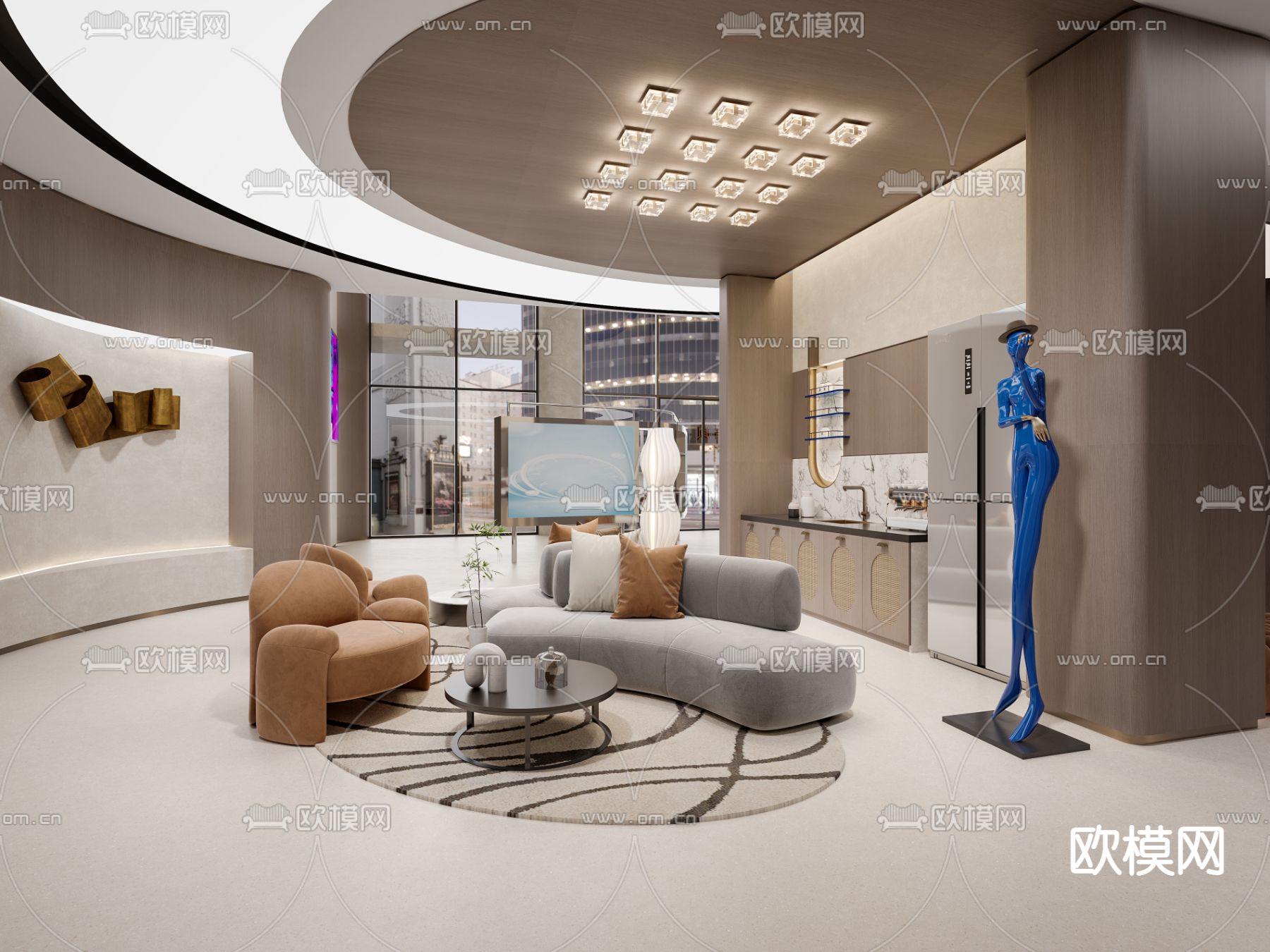 美容院 整形医院 皮肤管理中心3d模型下载（渲染图2）