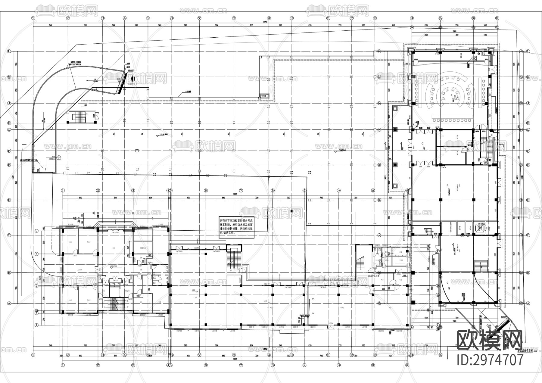 特勤局业务技术用房改扩建工程cad施工图下载（渲染图4）