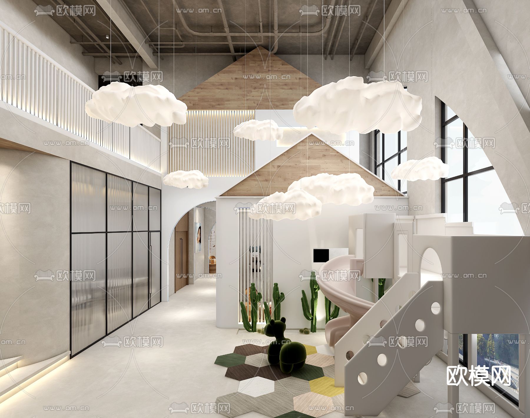 儿童摄影店 婚纱店3d模型下载（渲染图2）