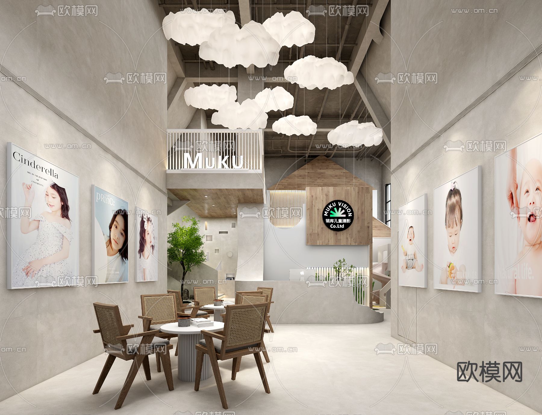 儿童摄影店 婚纱店3d模型下载（渲染图4）