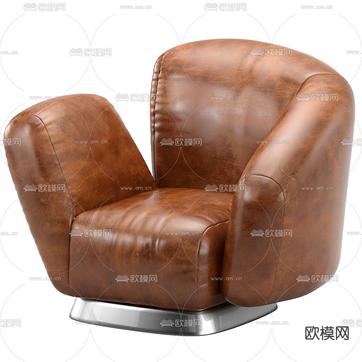 休闲沙发 皮沙发免费3d模型下载