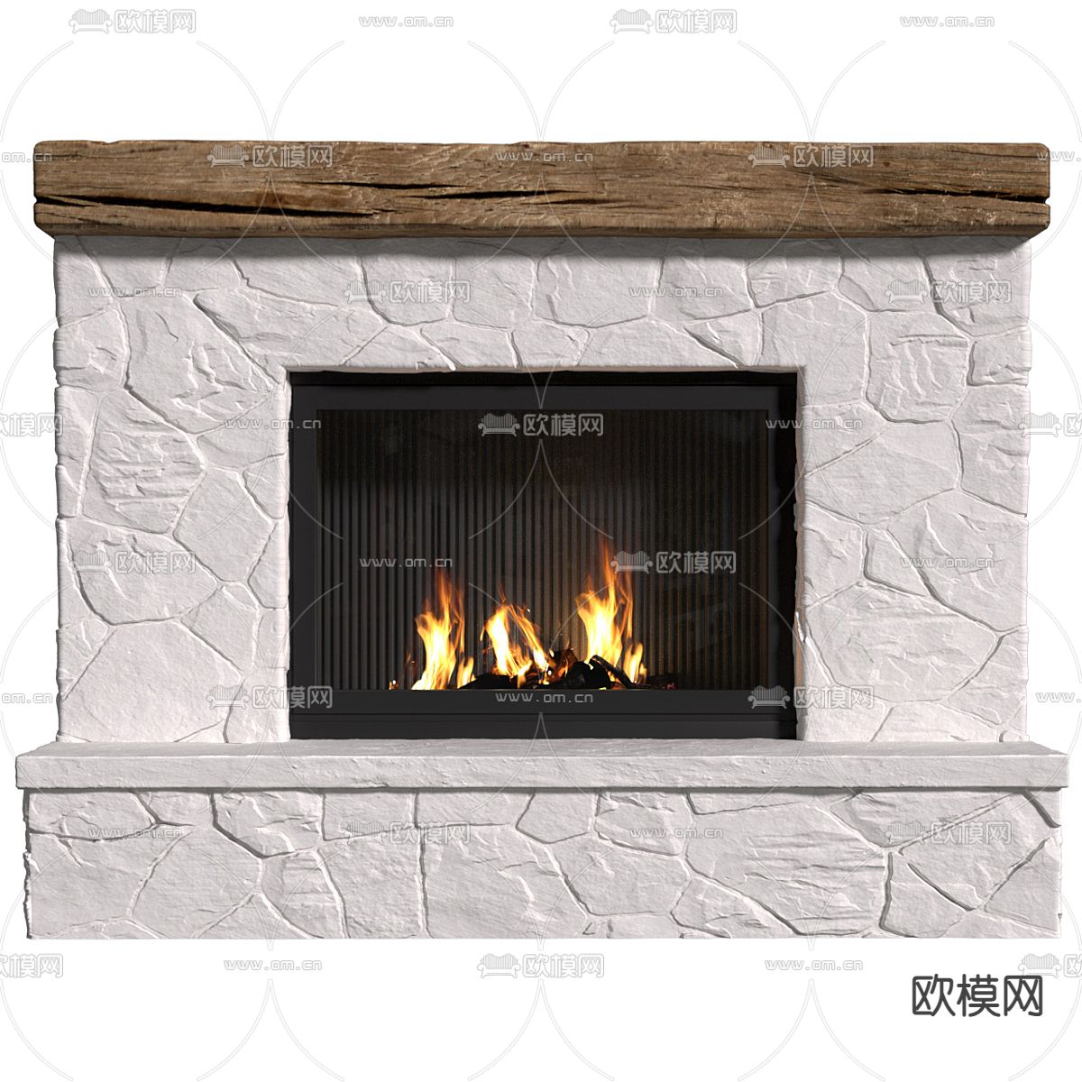 欧式壁炉 火炉免费3d模型下载