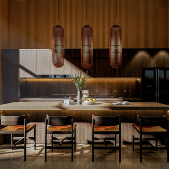 中式餐厅su模型