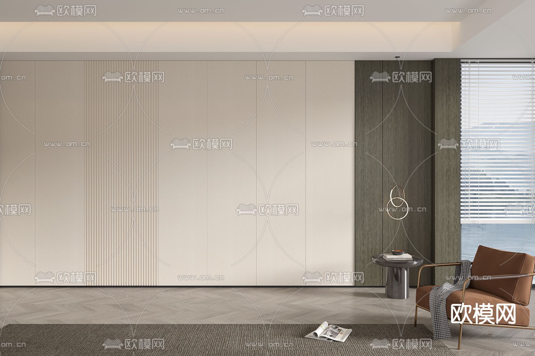 护墙板3d模型下载