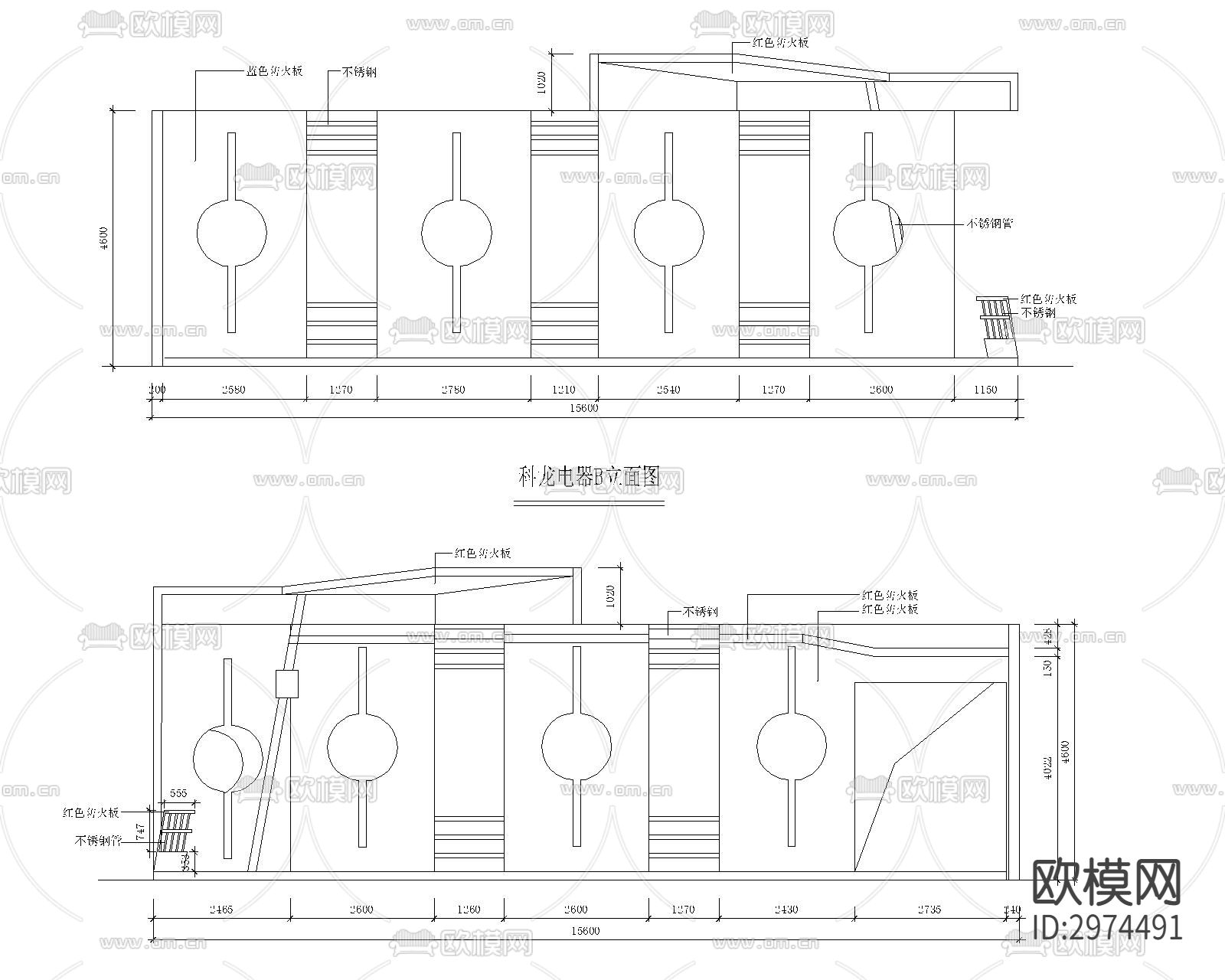 会展 展馆 展台 展厅cad施工图下载（渲染图2）