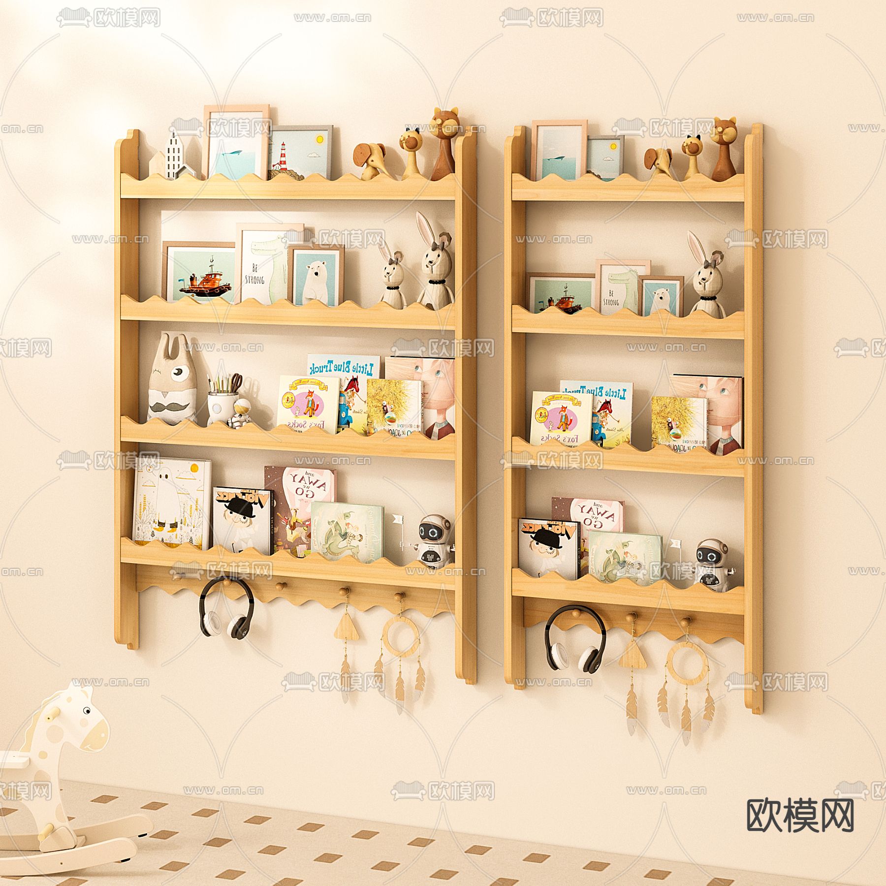 壁柜 杂志柜 吊柜3d模型下载