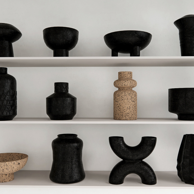  陶瓷器皿 陶罐 罐子su模型 