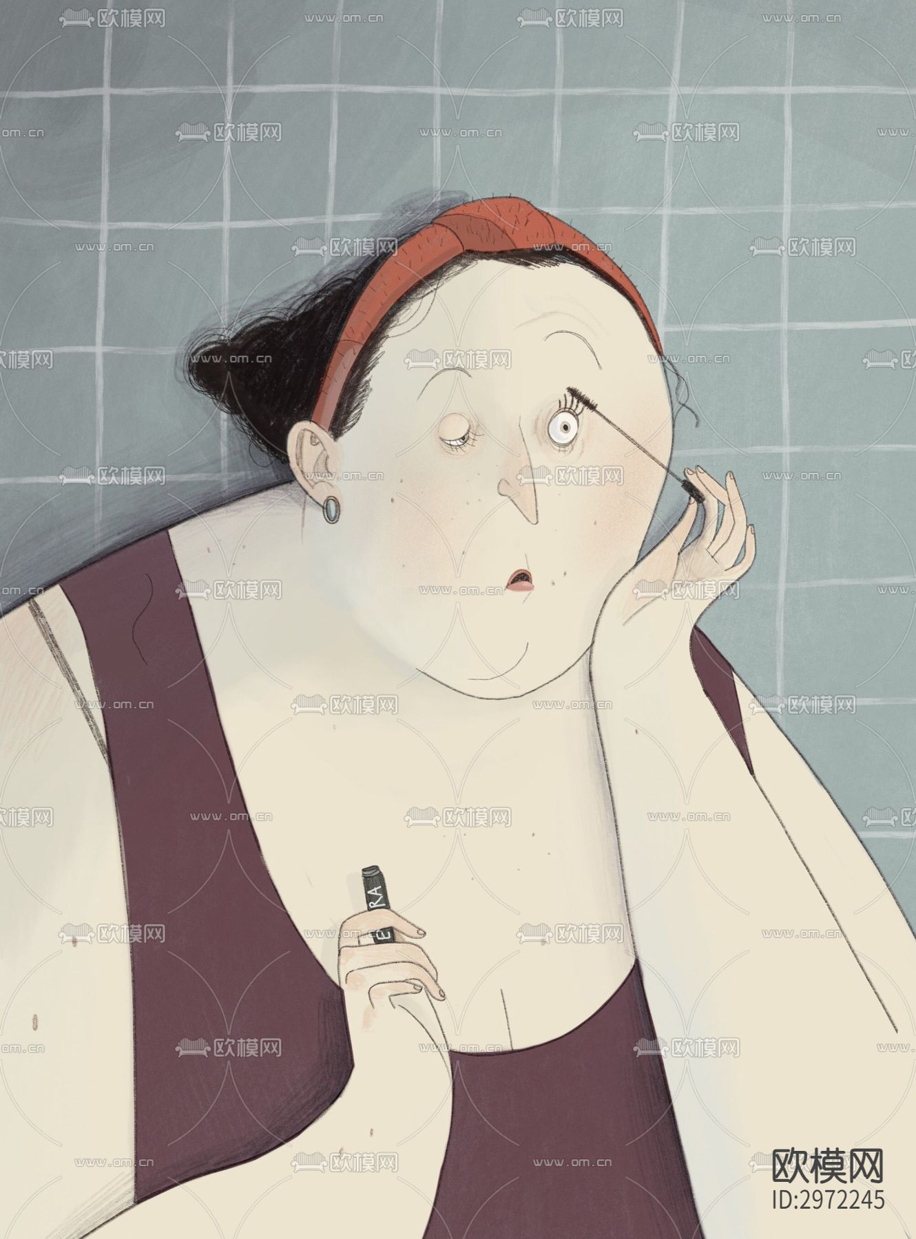 装饰画 人物画 卡通画下载