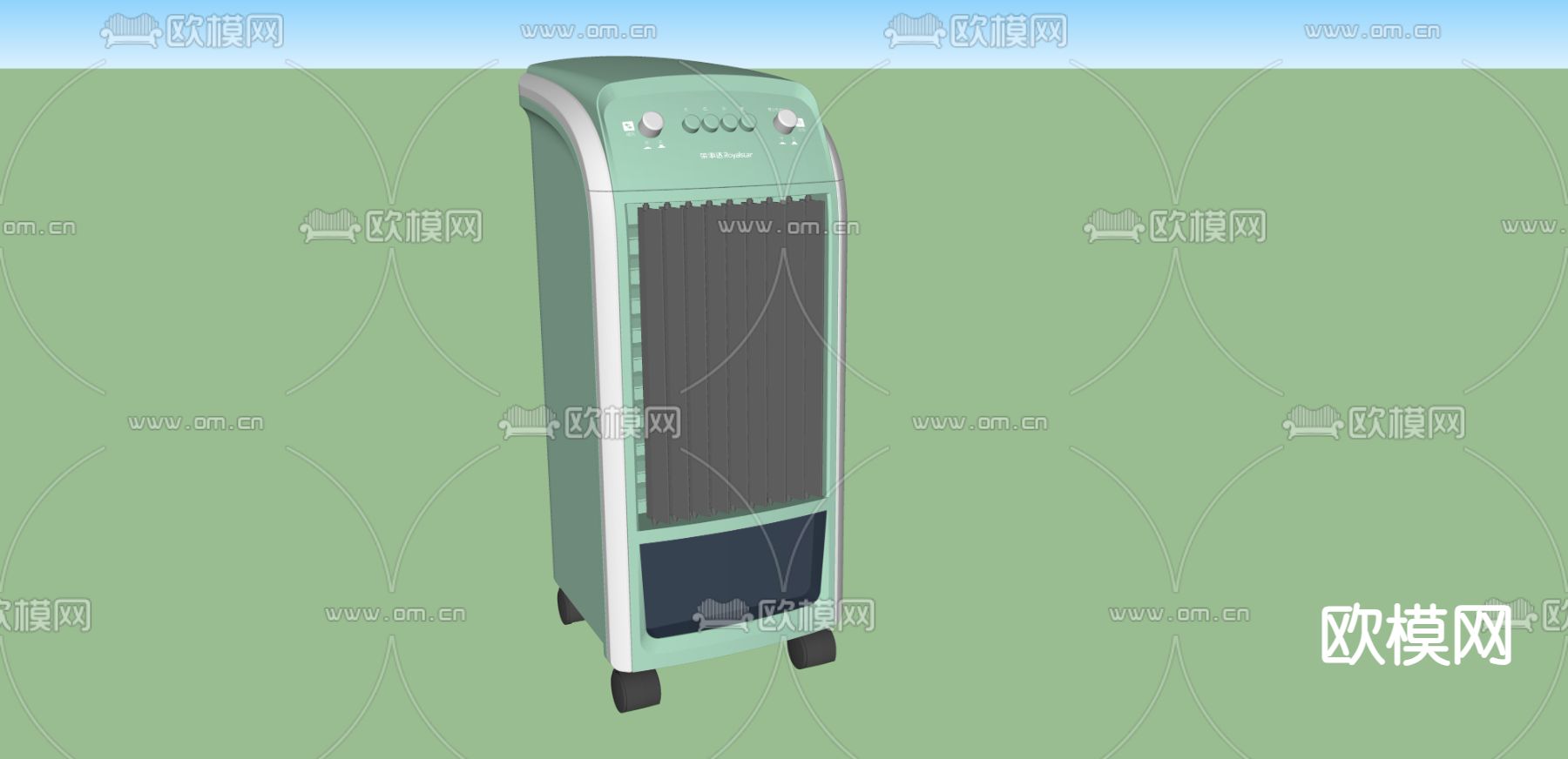 空调 冷风扇su模型下载（渲染图2）