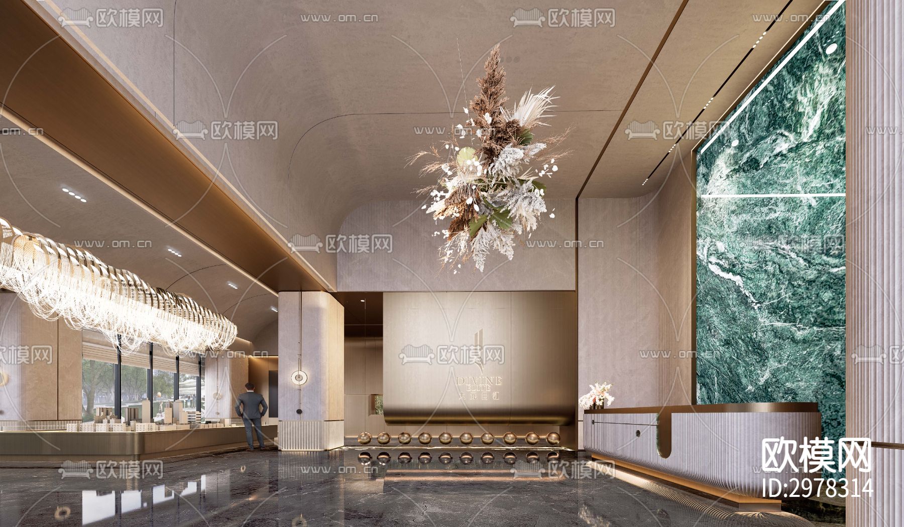 CCD-售楼处cad施工图下载（渲染图10）