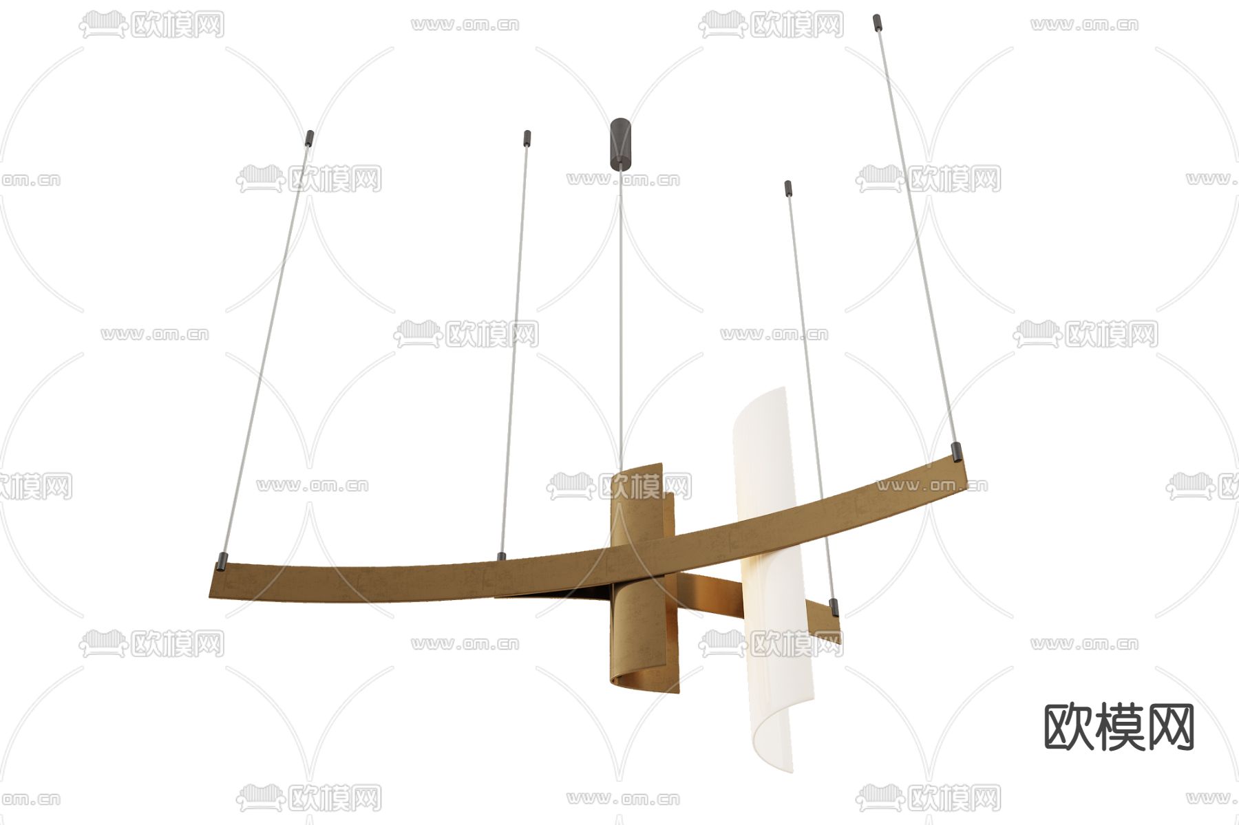 轻奢吊灯 大堂灯 装饰灯3d模型下载