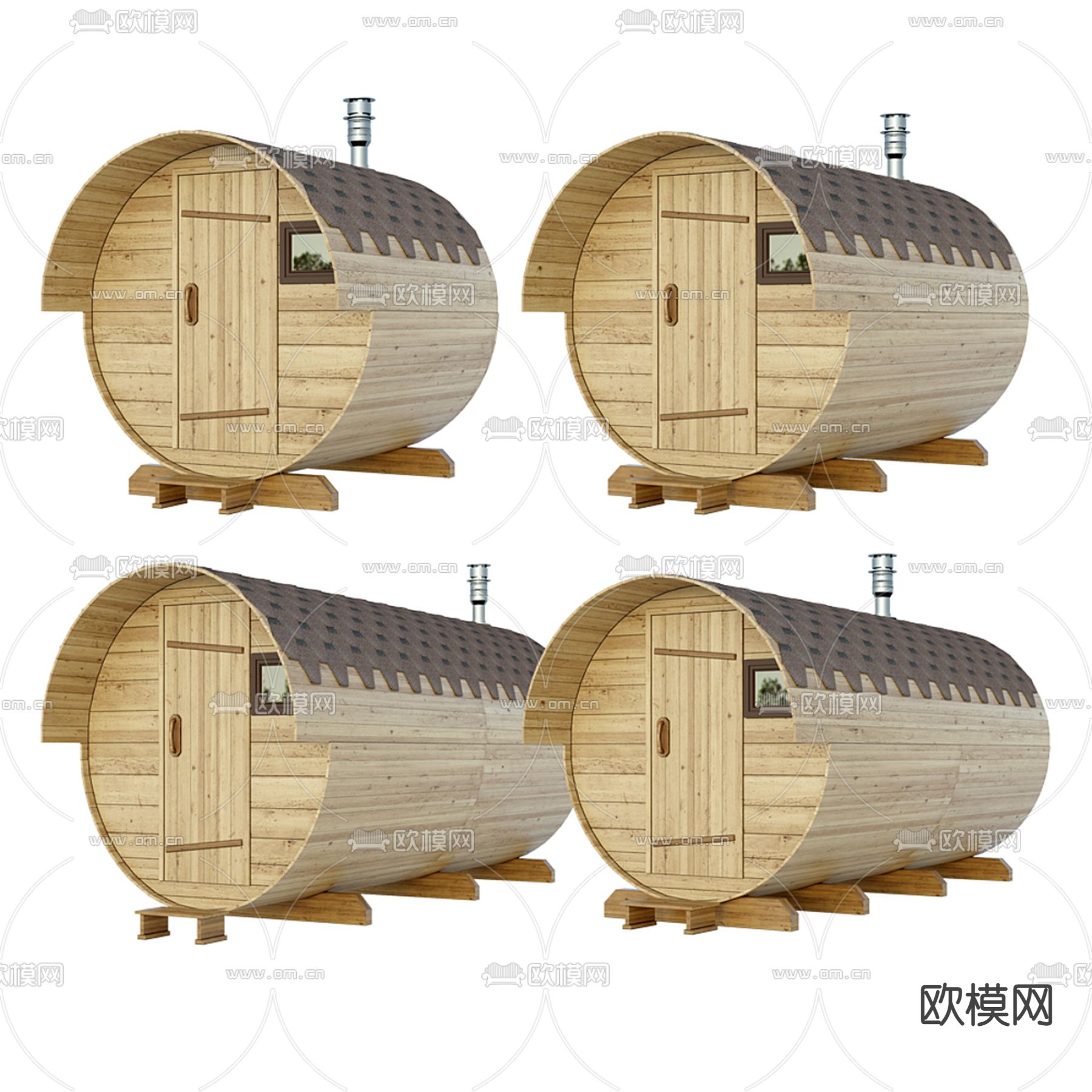 桑拿房 汗蒸房 淋浴房3d模型下载