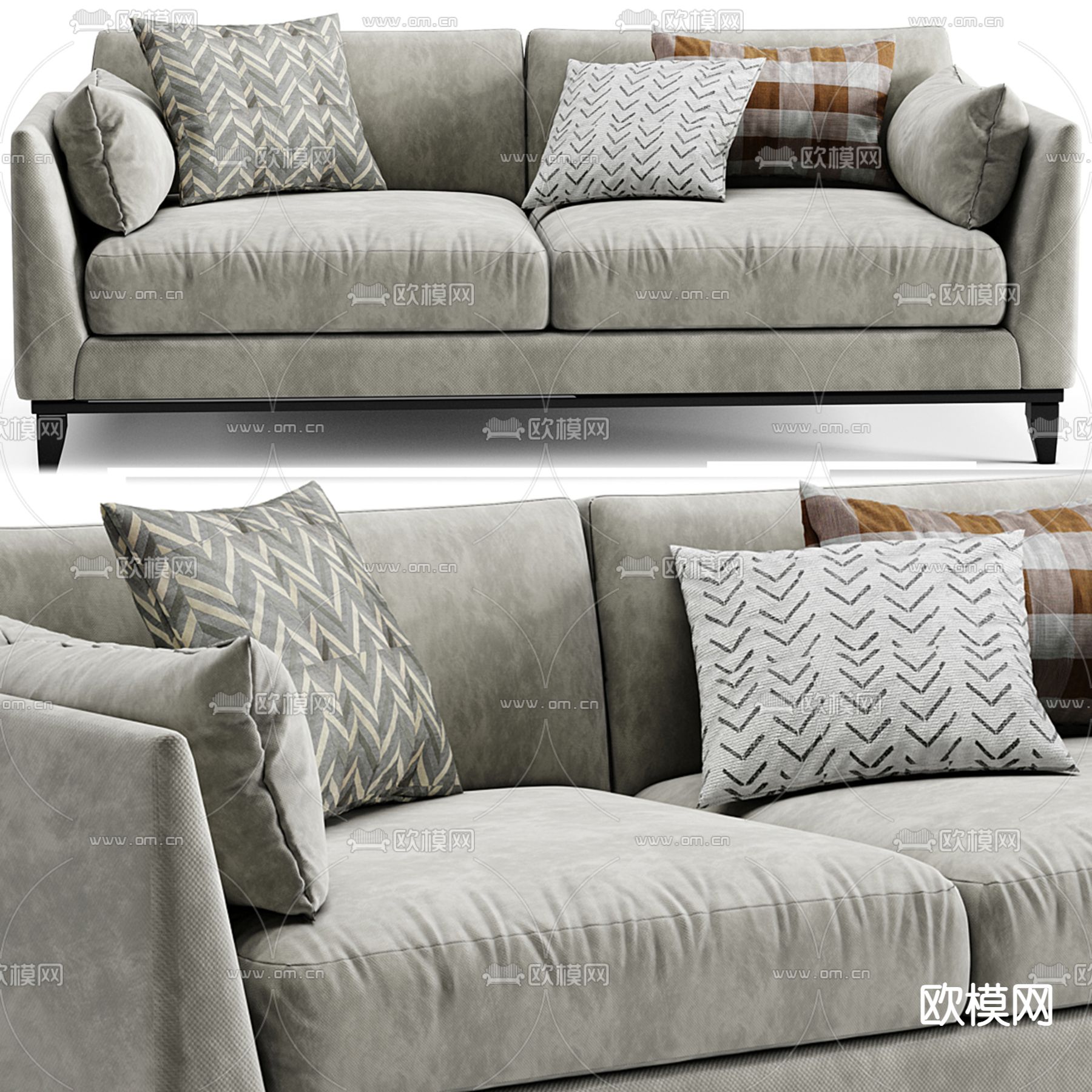 Missana 双人沙发3d模型下载
