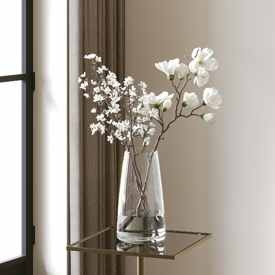 现代花瓶 花艺 干枝花su模型