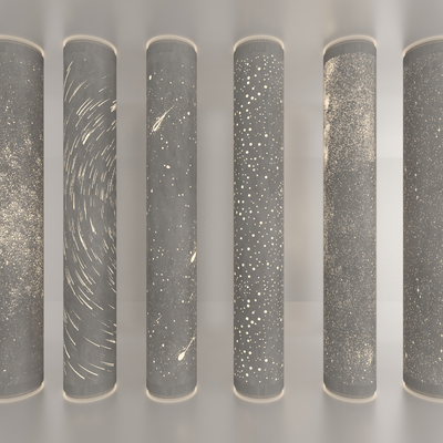  混凝土灯柱 镂空混凝土su模型 