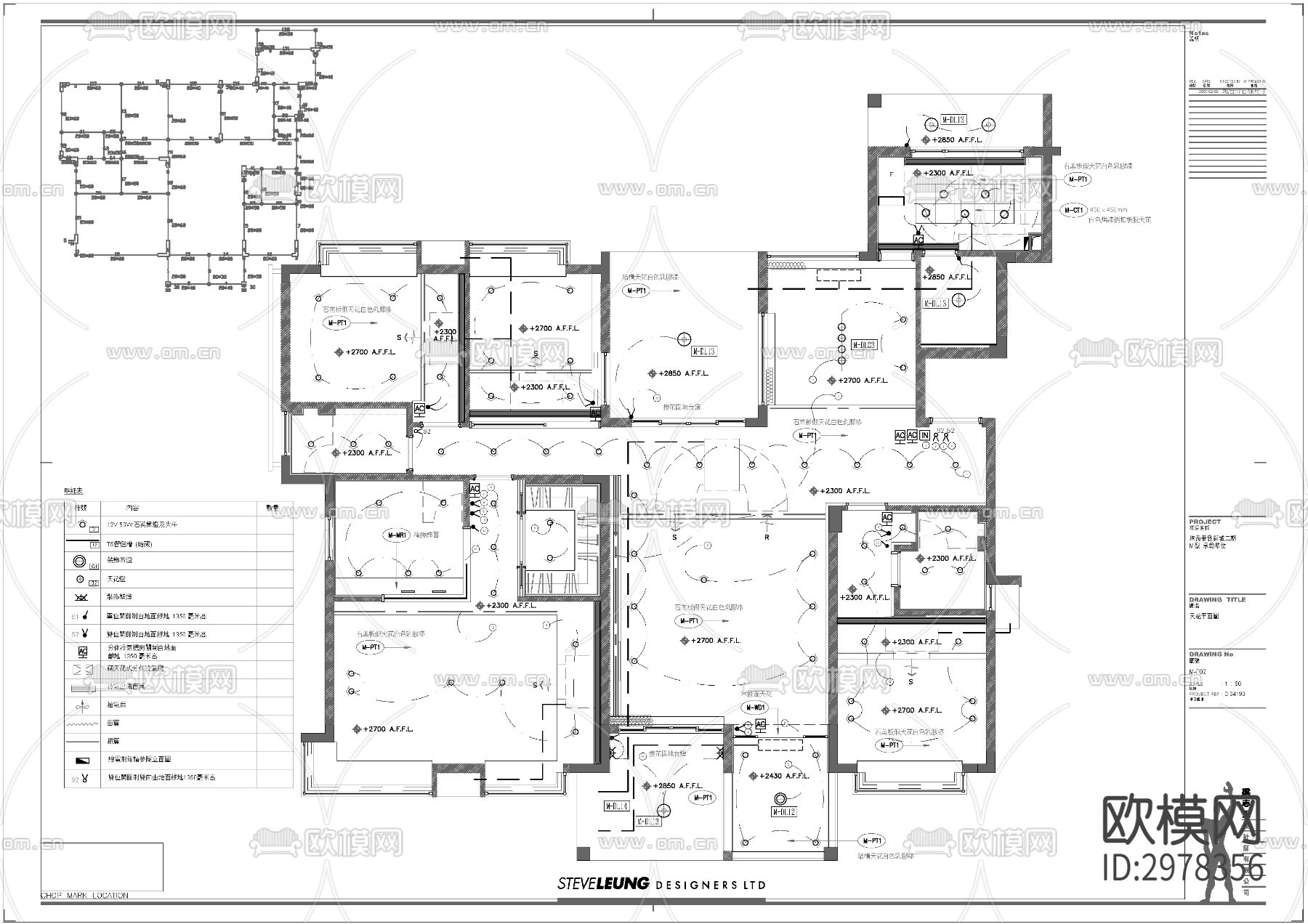 现代平层家装cad施工图下载（渲染图3）