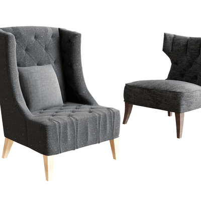  单人沙发 休闲沙发su模型 