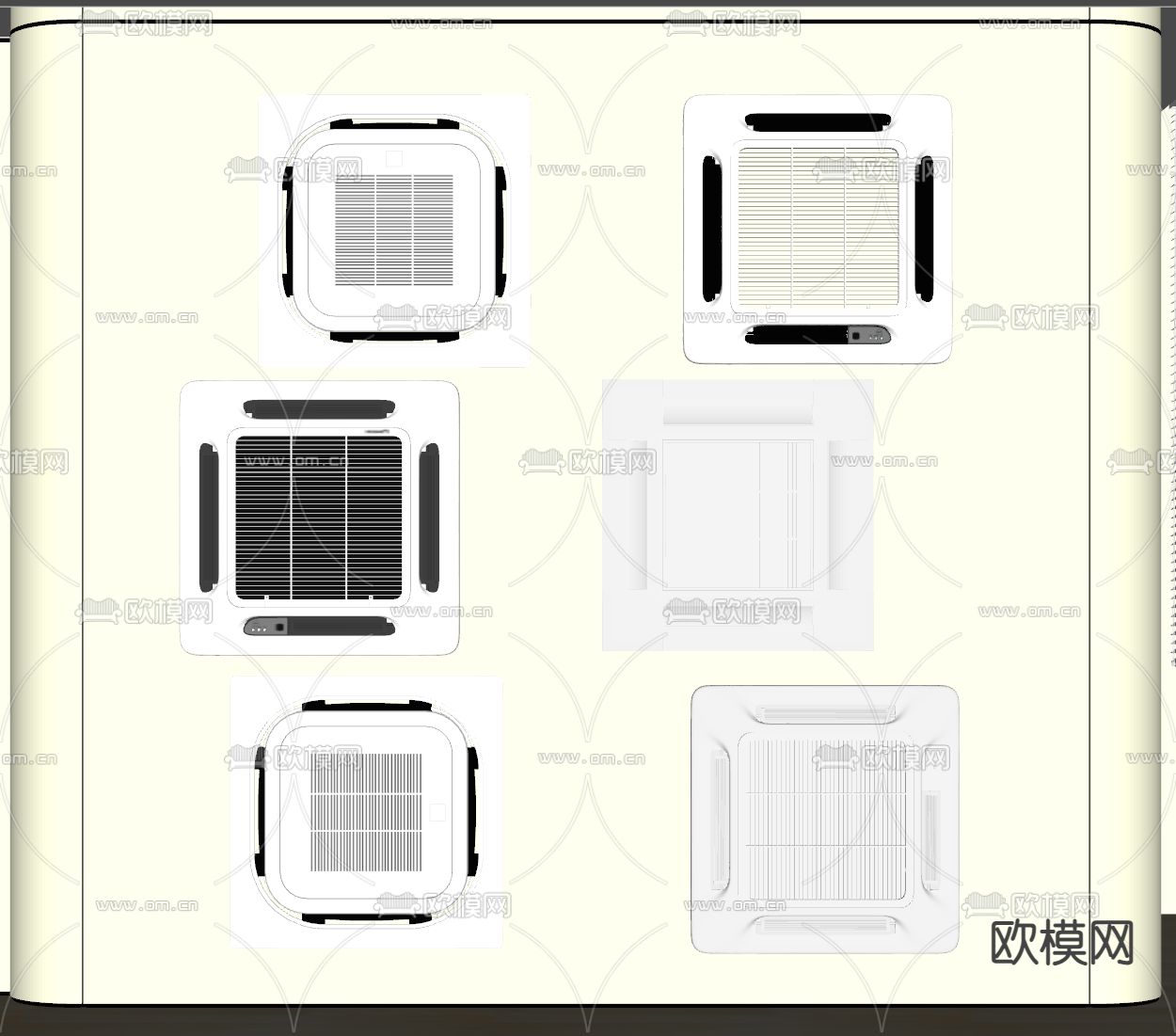 中央空调 出风口su模型下载（渲染图1）