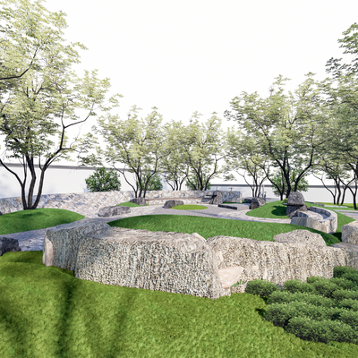 园林景观su模型