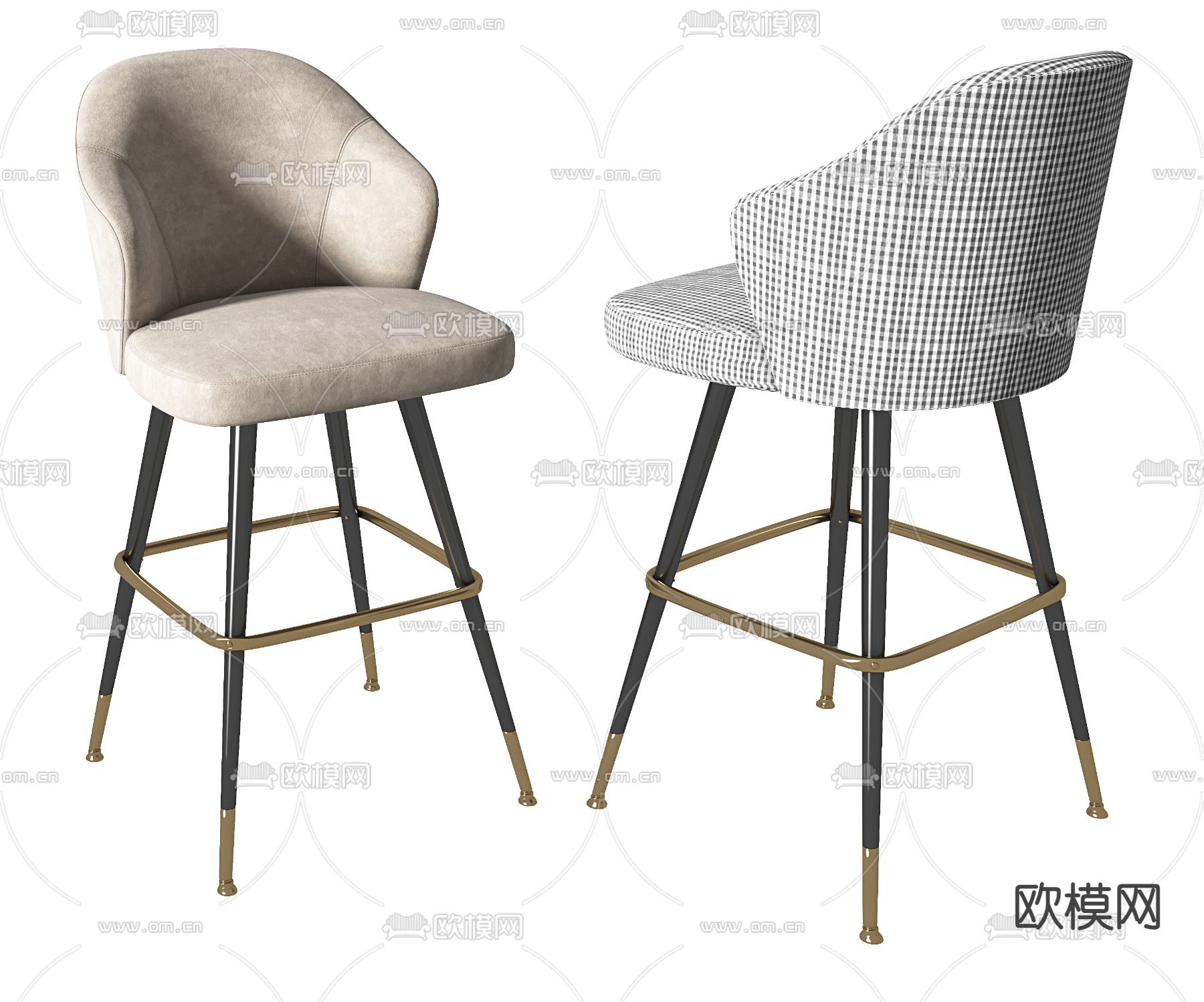 吧椅 吧凳 高脚凳3d模型下载