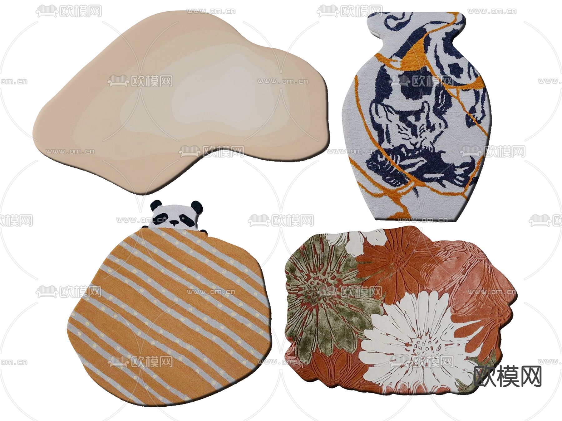 异形地毯3d模型下载